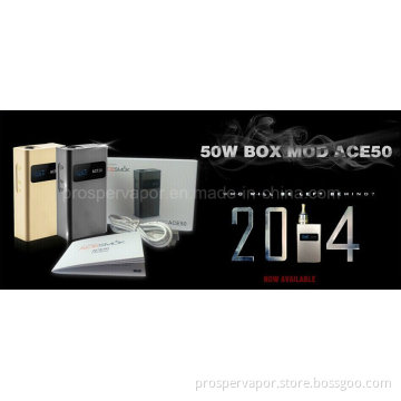 2014 Hotting Sale Original Ace 50 with 3.0-6.0V Variable Voltage Ace50 50W Mod Box Mod Vapor Mod
